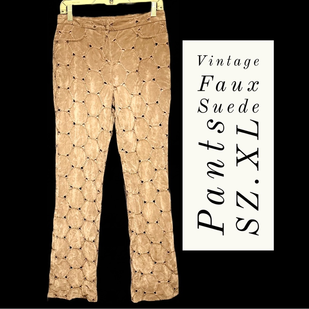 Vintage Faux Suede Pants